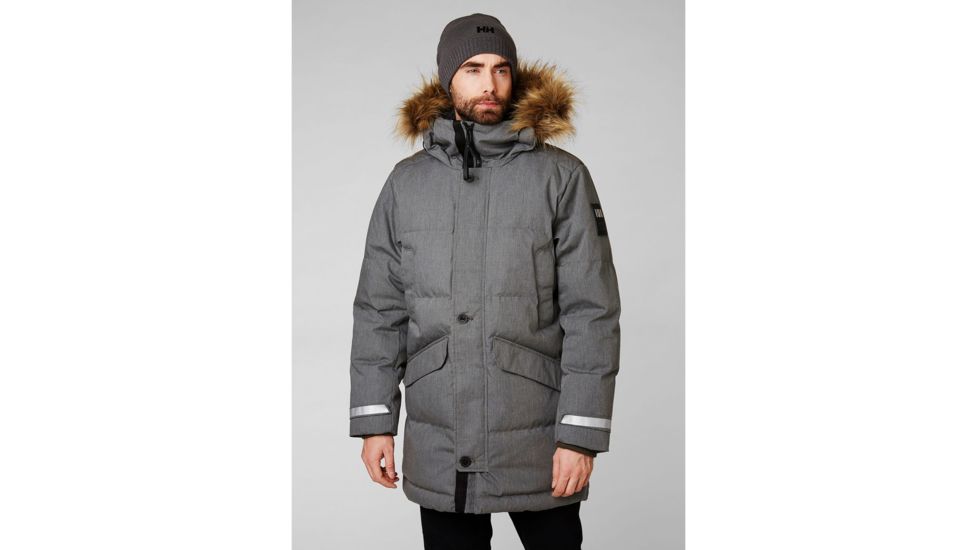 Helly Hansen Barents Parka - Mens, Beluga, Medium, 53167-483-M