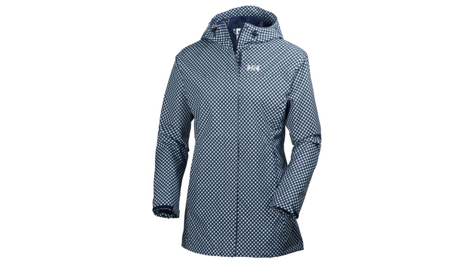 Bellevue Coat - Womens-Evening Blue Checks-Medium