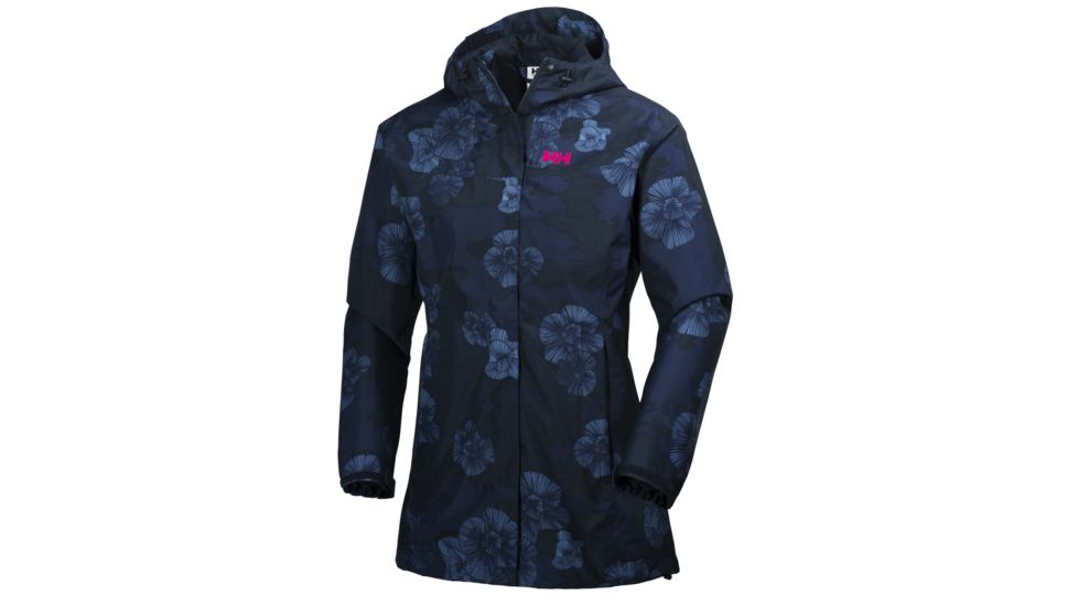 Bellevue Coat - Womens-Navy Flowers-Small