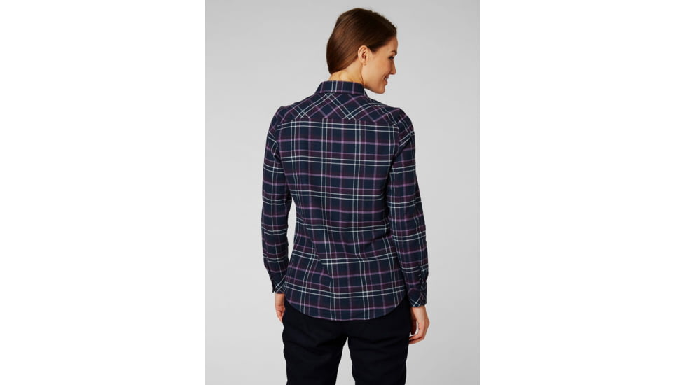 Helly Hansen Classic Check Ls Shirt - Womens, Nightshade Plaid, Medium, 62930680-M