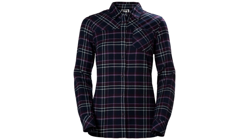 Helly Hansen Classic Check Ls Shirt - Womens, Nightshade Plaid, Medium, 62930680-M