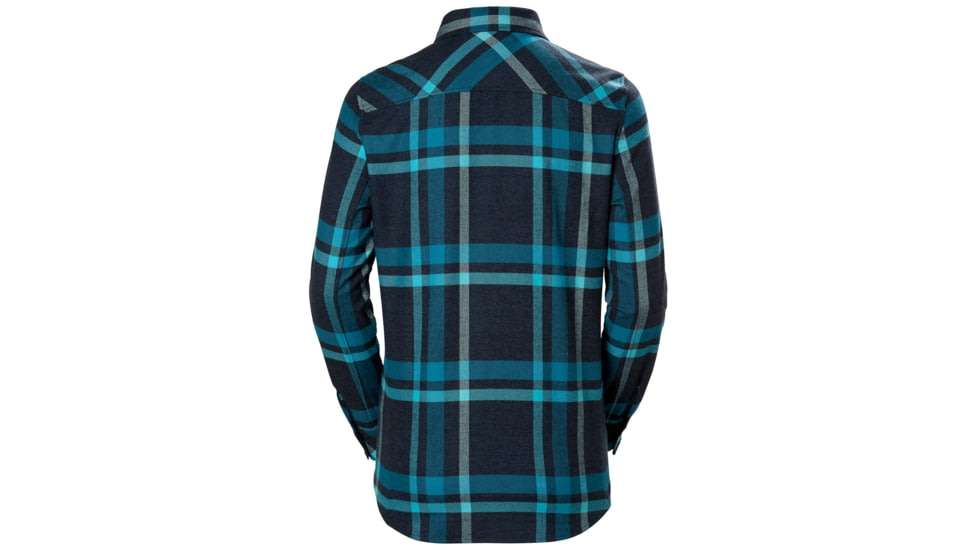 Helly Hansen Classic Check Ls Shirt - Womens, North Sea Blue Plaid, Large, 62930603-L
