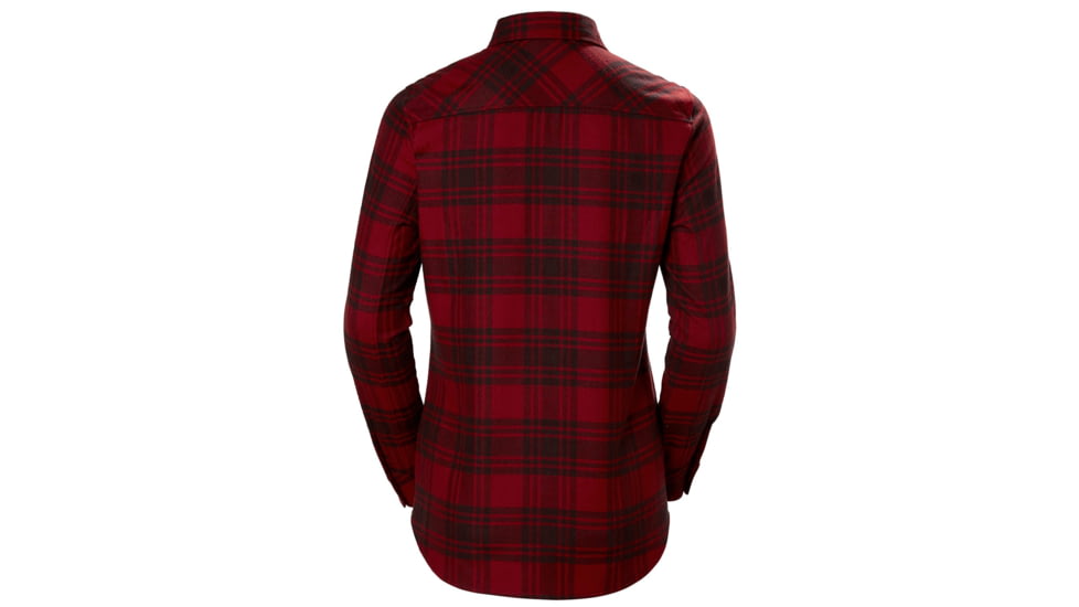 Helly Hansen Classic Check Ls Shirt - Womens, Oxblood Plaid, Large, 62930215-L