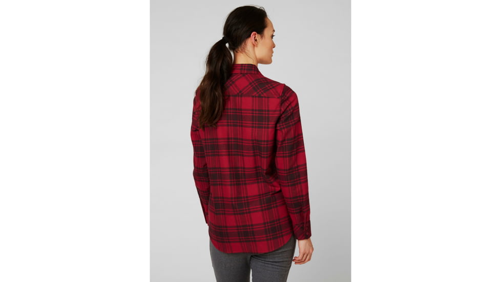 Helly Hansen Classic Check Ls Shirt - Womens, Oxblood Plaid, Large, 62930215-L