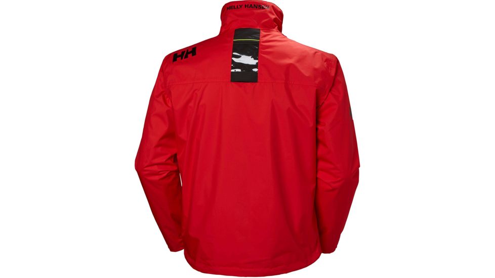 Helly Hansen Crew Midlayer Jacket - Mens, Alert Red, Extra Large, 30253-222-XL