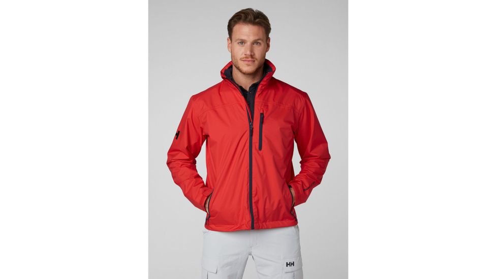 Helly Hansen Crew Midlayer Jacket - Mens, Alert Red, Extra Large, 30253-222-XL