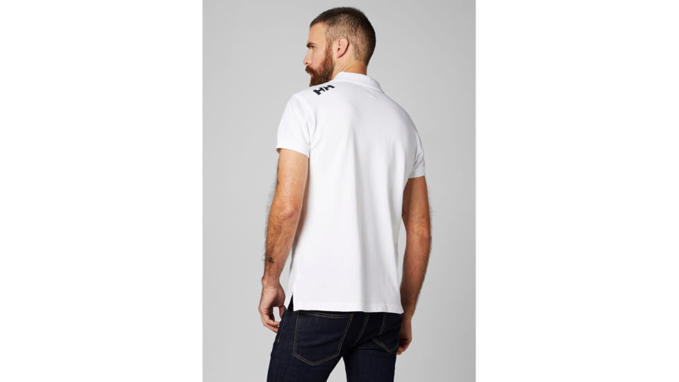 Helly Hansen Crew Polo - Mens, HH Branded White, 3XL, 34004-002-3XL