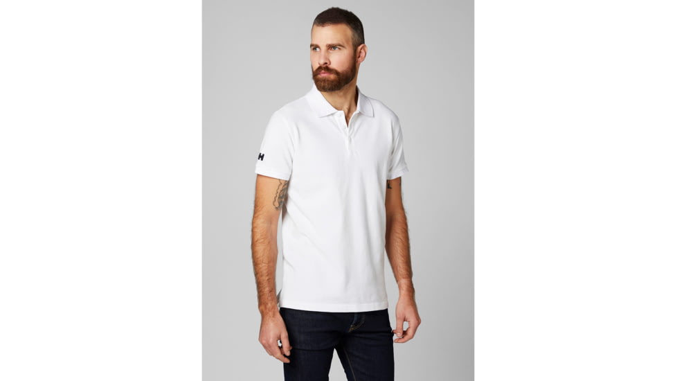Helly Hansen Crew Polo - Mens, White, Extra Small, 34004-001-XS