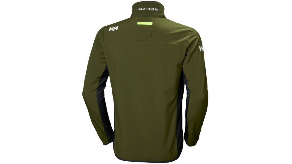 Helly Hansen Crew Softshell Jacket - Mens, Forest Night, Extra Large, 54412-469-XL