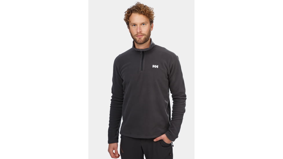 Helly Hansen Daybreaker 1/2 Fleece - Mens-Ebony-X-Large
