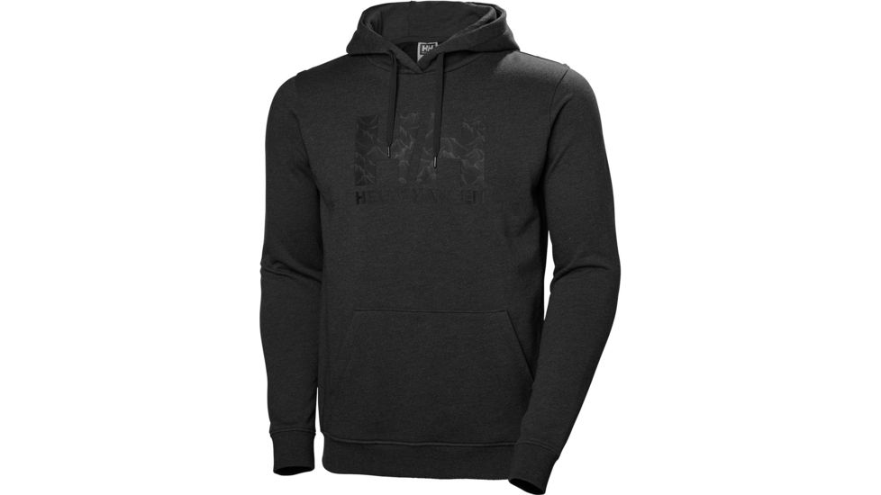 Helly Hansen F2F Cotton Hoodie - Mens, Ebony, Extra Large, 62934-980-XL