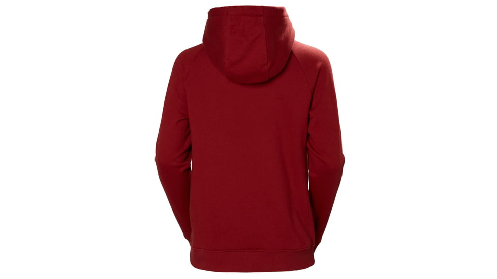 Helly Hansen F2F Cotton Hoodie - Womens, Oxblood, Large, 62936215-L