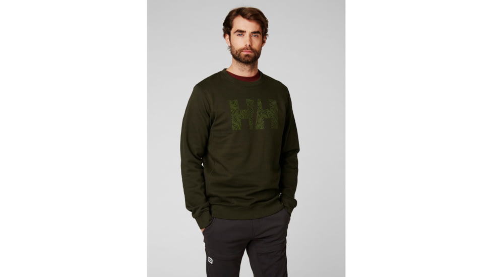 Helly Hansen F2F Cotton Sweater - Mens, Forest Night, Small, 62933-469-S