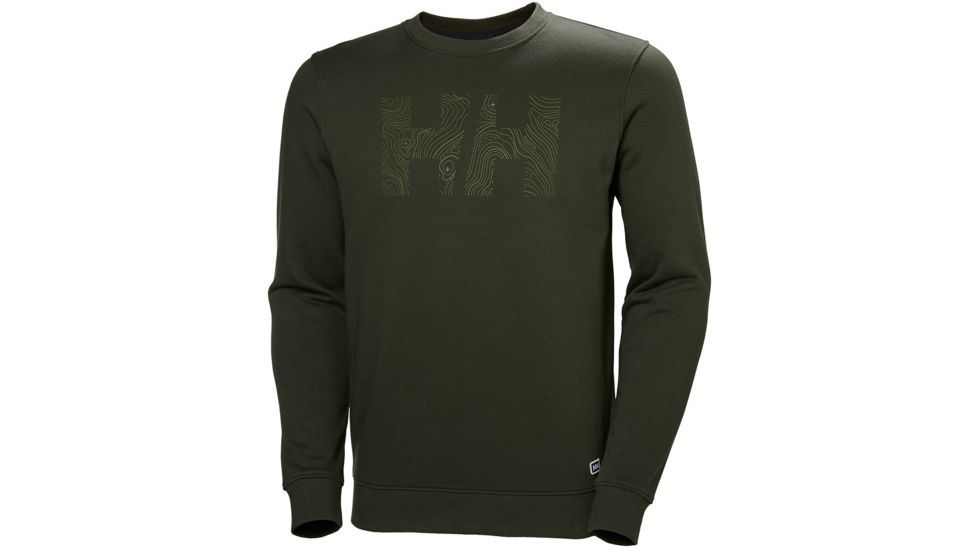Helly Hansen F2F Cotton Sweater - Mens, Forest Night, Small, 62933-469-S