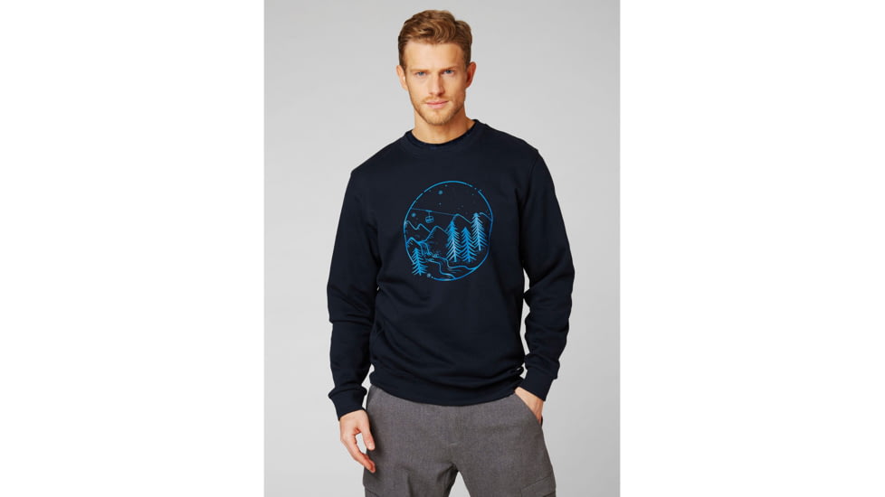 Helly Hansen F2F Cotton Sweater - Mens, Navy, Small, 62933-597-S