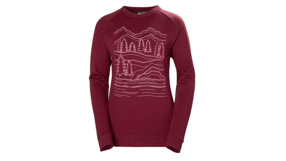 Helly Hansen F2F Cotton Sweater - Womens, Oxblood, Large, 62935215-L