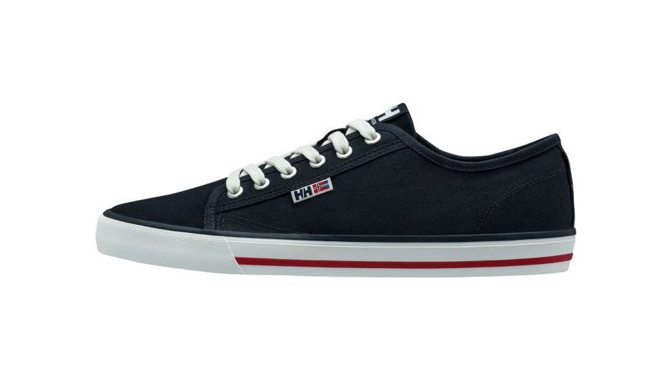 Helly Hansen Fjord Canvas Shoe V2 - Mens, Navy/Red/Off White, 11.5, 11465-597-11.5