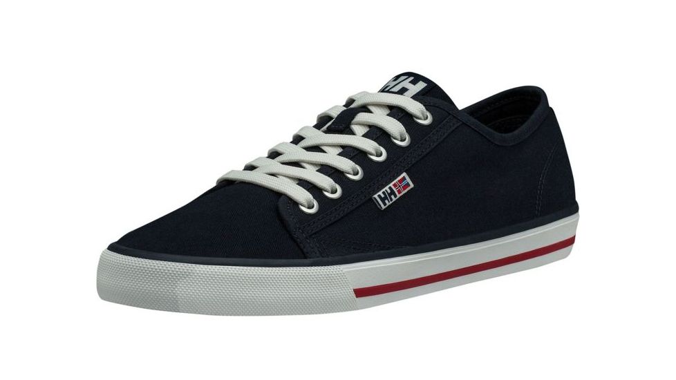 Helly Hansen Fjord Canvas Shoe V2 - Mens, Navy/Red/Off White, 11.5, 11465-597-11.5