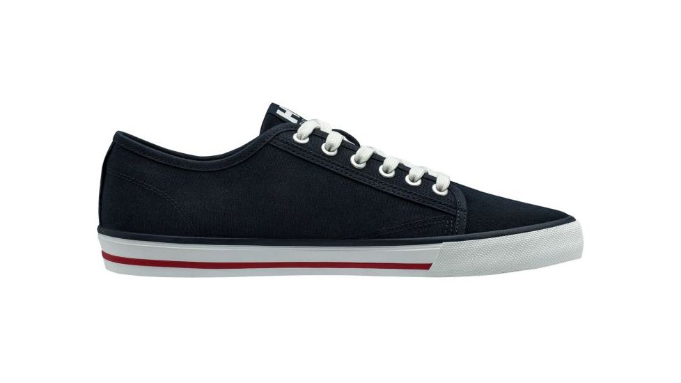 Helly Hansen Fjord Canvas Shoe V2 - Mens, Navy/Red/Off White, 11.5, 11465-597-11.5