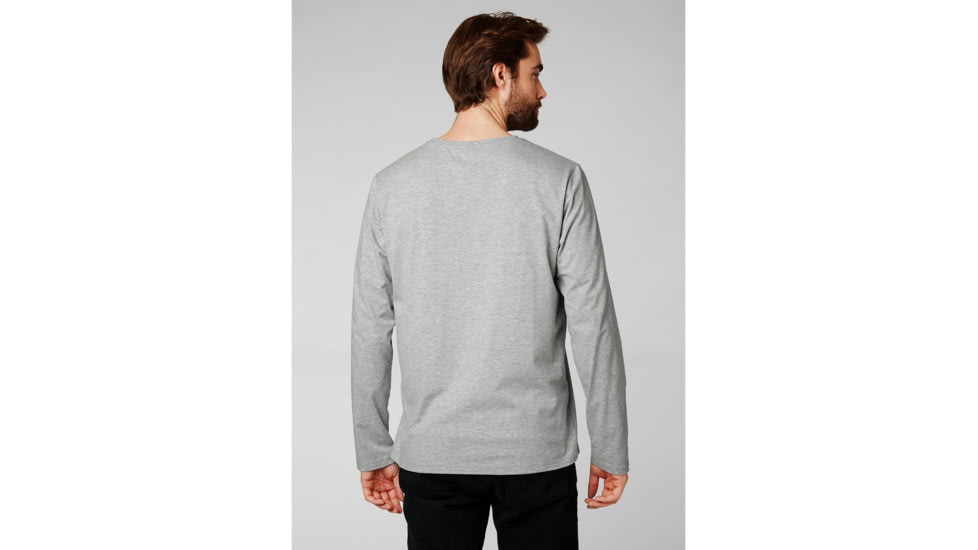 Helly Hansen Fjord Long Sleeve Shirt - Mens, Grey Melange, 2XL, 34124-949-2XL