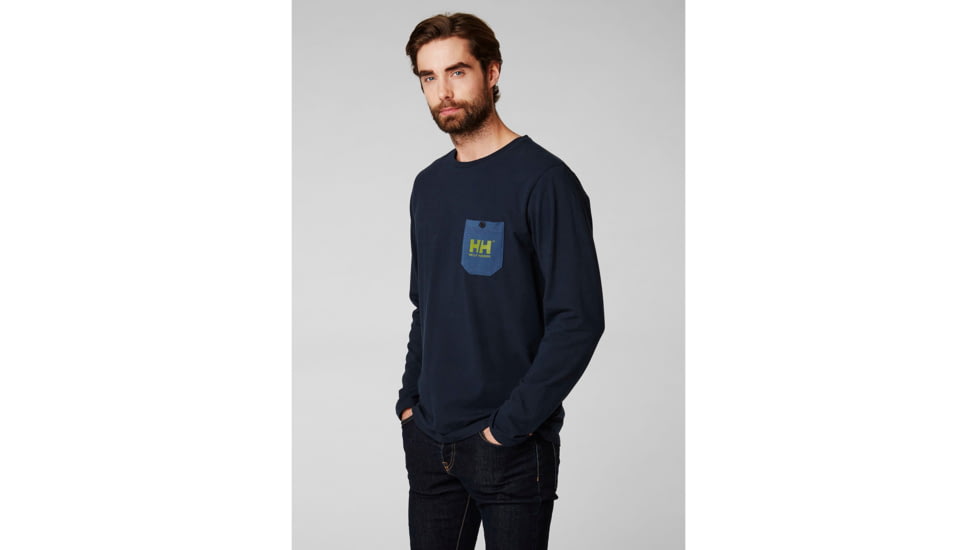 Helly Hansen Fjord Long Sleeve Shirt - Mens, Navy, 2XL, 34124-597-2XL