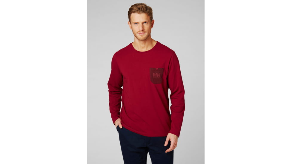 Helly Hansen Fjord Long Sleeve Shirt - Mens, Oxblood, 2XL, 34124-215-2XL