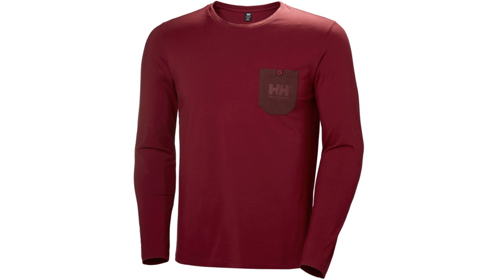 Helly Hansen Fjord Long Sleeve Shirt - Mens, Oxblood, 2XL, 34124-215-2XL