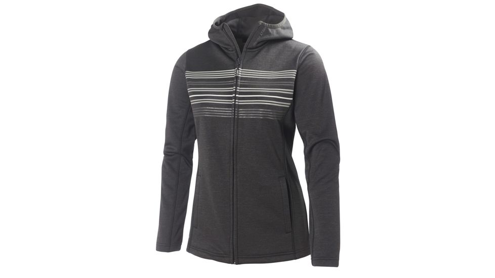 Helly Hansen Graphic Fleece Hoodie - Womens-Black-Large