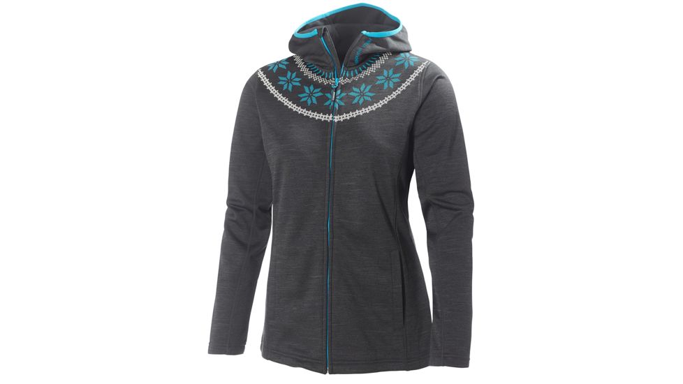 Helly Hansen Graphic Fleece Hoodie - Womens-Ebony-Large