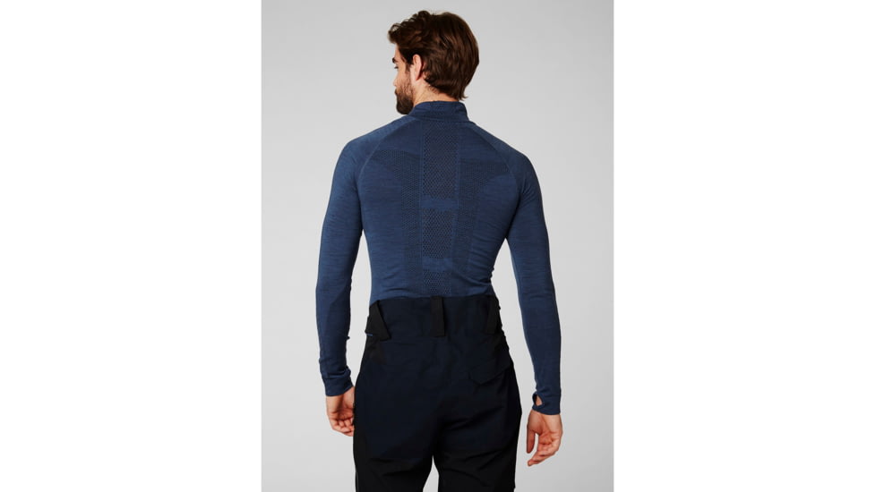 Helly Hansen H1 Pro Lifa Seamless 1/2 Zip - Mens, North Sea Blue, Small, 49335-603-S