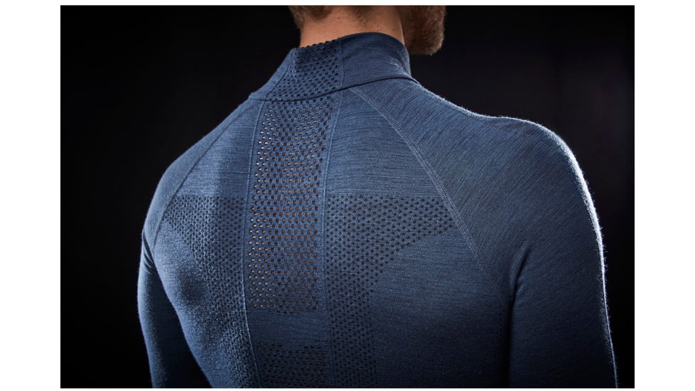 Helly Hansen H1 Pro Lifa Seamless 1/2 Zip - Mens, North Sea Blue, Small, 49335-603-S