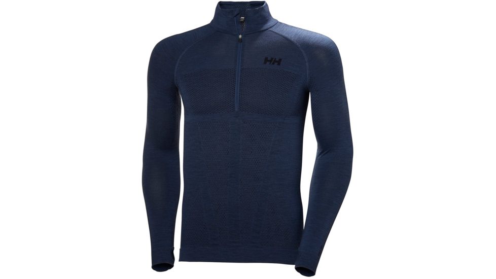 Helly Hansen H1 Pro Lifa Seamless 1/2 Zip - Mens, North Sea Blue, Small, 49335-603-S