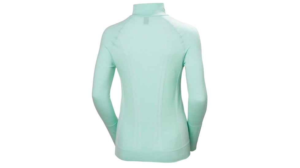 Helly Hansen H1 Pro Lifa Seamless 1/2 Zip - Womens, Blue Tint Melange, Large, 49337502-L