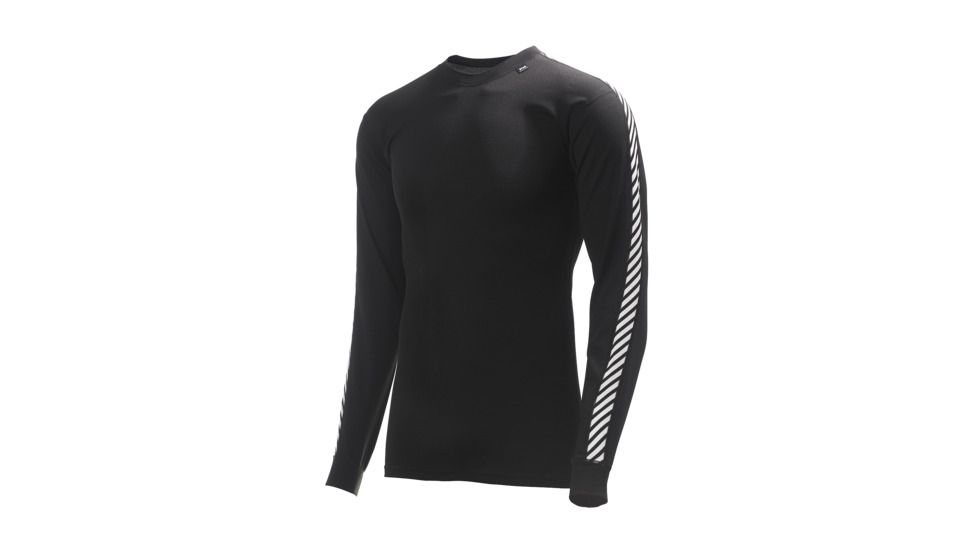 Helly Hansen HH Lifa Stripe Crew - Mens-Black-X-Large
