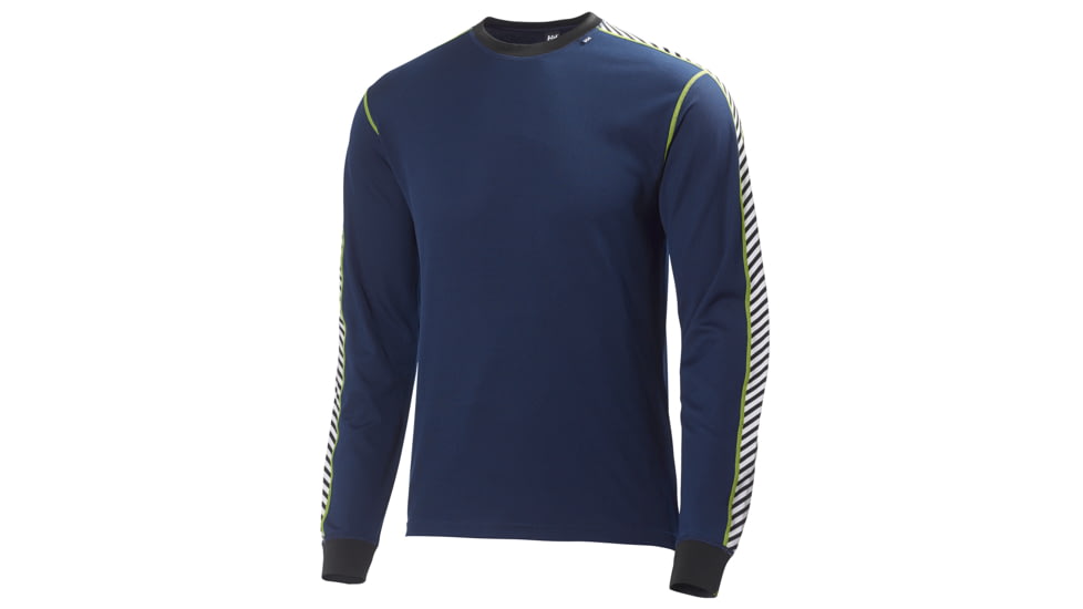 Helly Hansen HH Lifa Stripe Crew - Mens-Evening Blue-X-Large