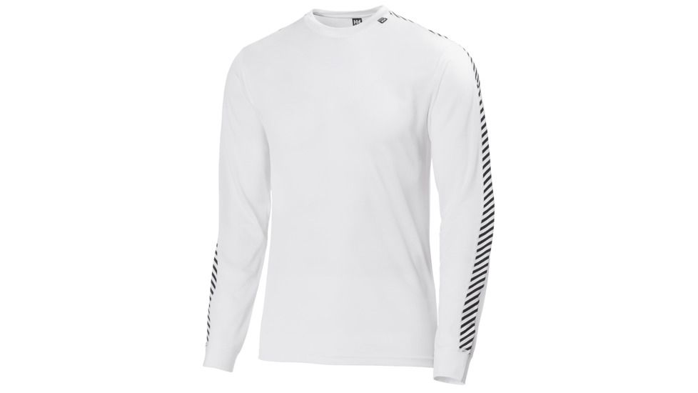 Helly Hansen HH Lifa Stripe Crew - Mens-White-Large