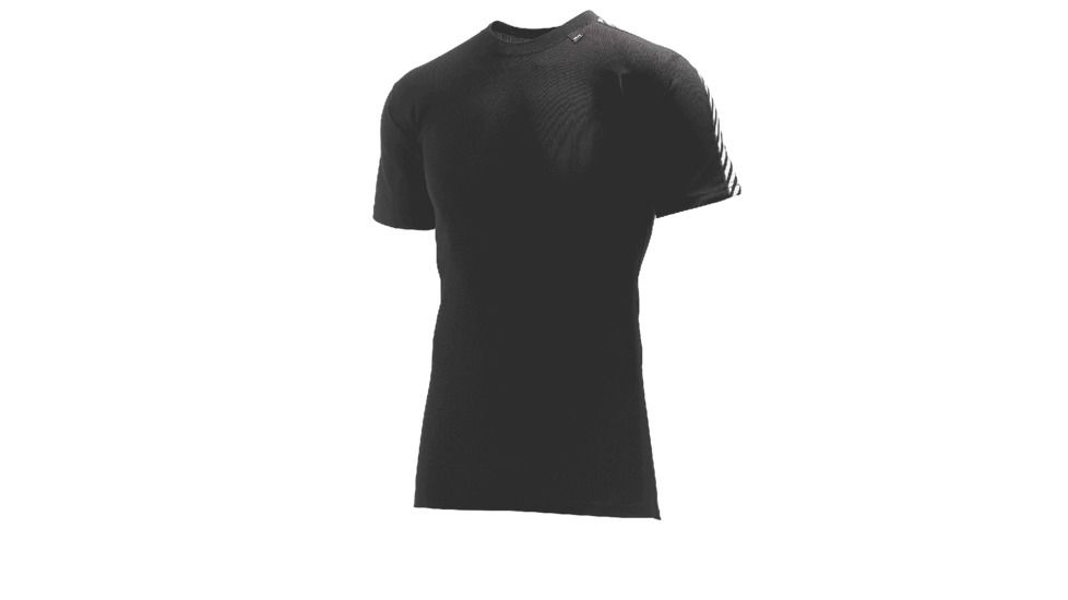 HH Dry Stripe T - Mens-Black-X-Large