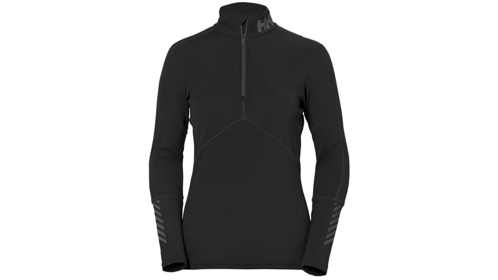 Helly Hansen Hh Lifa Mid 1/2 Zip, Black, Extra Large 48335-990-XL