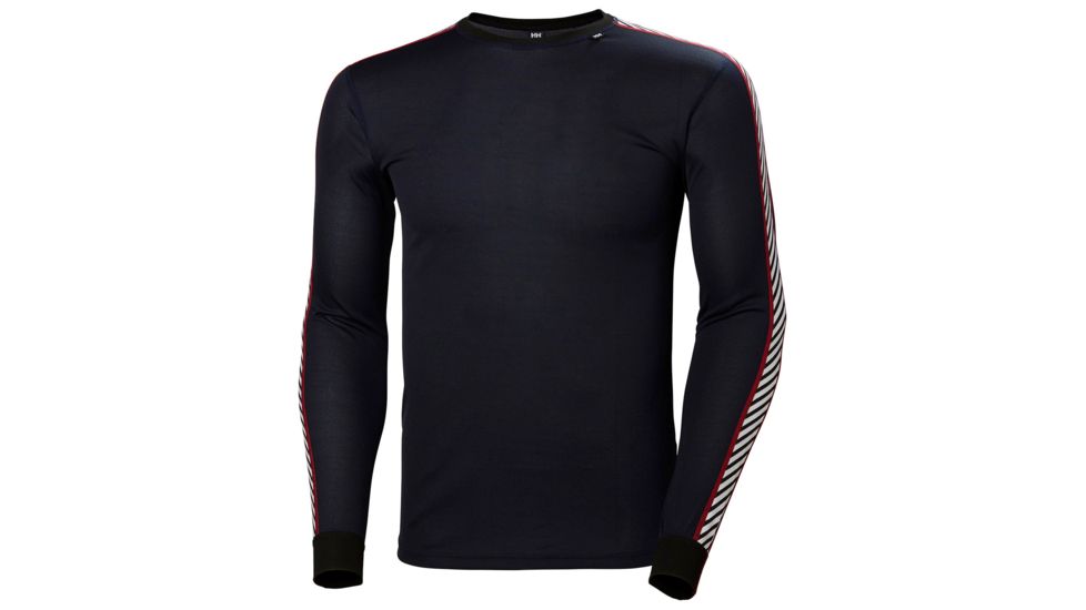 Helly Hansen HH Lifa Stripe Crew - Mens, Navy, Small, 48800-597-S