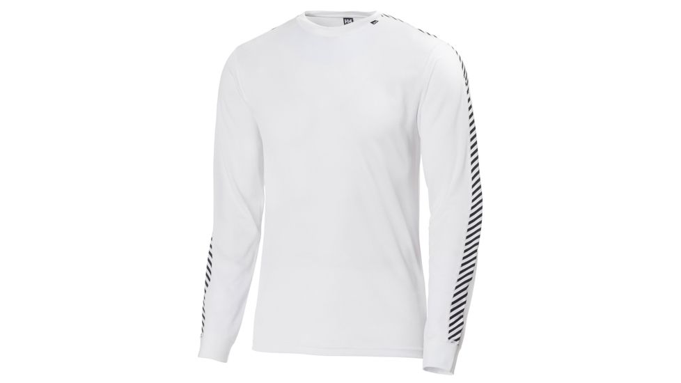 Helly Hansen Hh Lifa Stripe Crew - Mens, White, Extra Small, 48800-001-XS