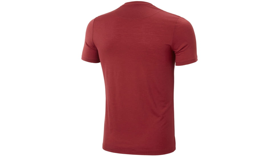 Helly Hansen HH Merino Graphic T-Shirt, Oxblood, Large - Mens, 49321-215-L