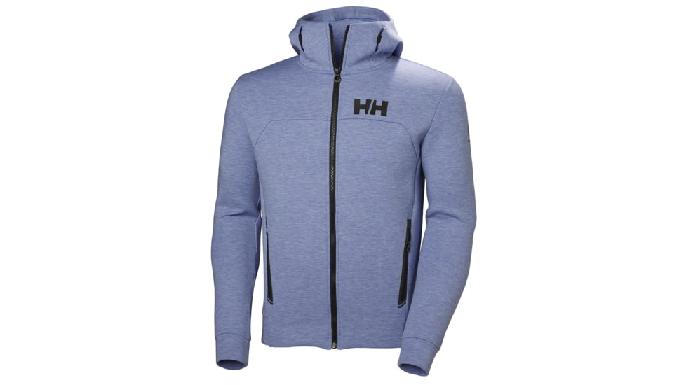 Helly Hansen Hp Ocean Full Zip Hoodie - Mens, Cornflower Melange, Extra Large, 34044509-XL