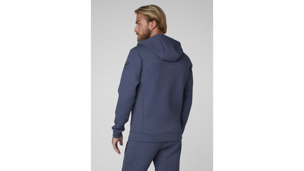 Helly Hansen Hp Ocean Full Zip Hoodie - Mens, Graphite Blue / Melange, 2XL, 34044994-2XL