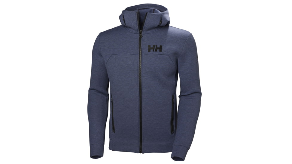 Helly Hansen HP Ocean Full Zip Hoodie - Mens, Graphite Blue / Melange, Medium, 34044-994-M