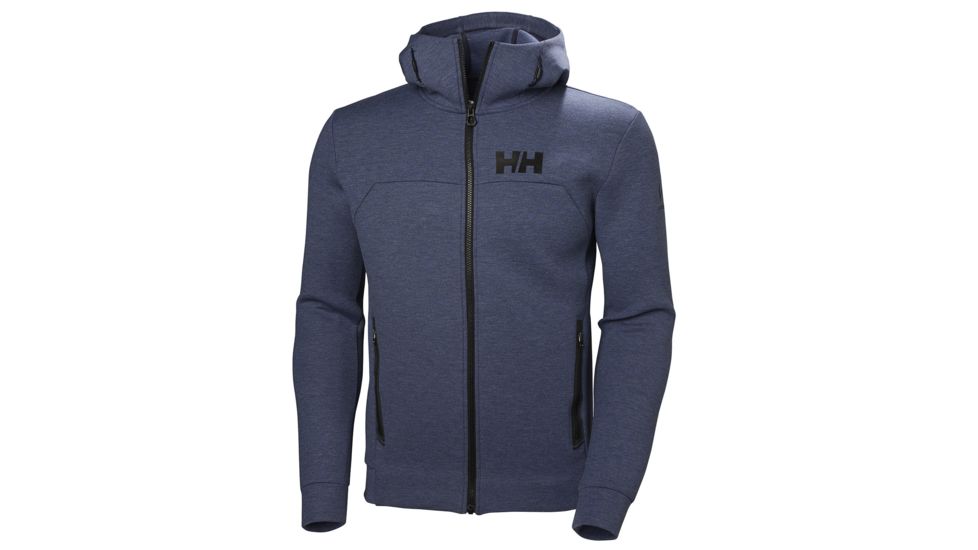 Helly Hansen HP Ocean Full Zip Hoodie - Mens, Graphite Blue / Melange, Small, 34044-994-S