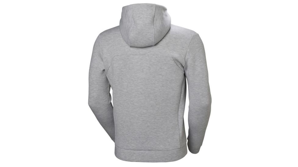 Helly Hansen HP Ocean Full Zip Hoodie - Mens, Grey Melange, Small, 34044-949-S