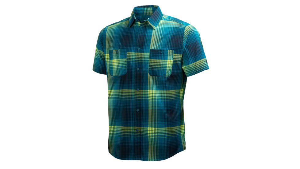 Jotun Nordic Short Sleeve Shirt - Mens-Mineral Green-Small