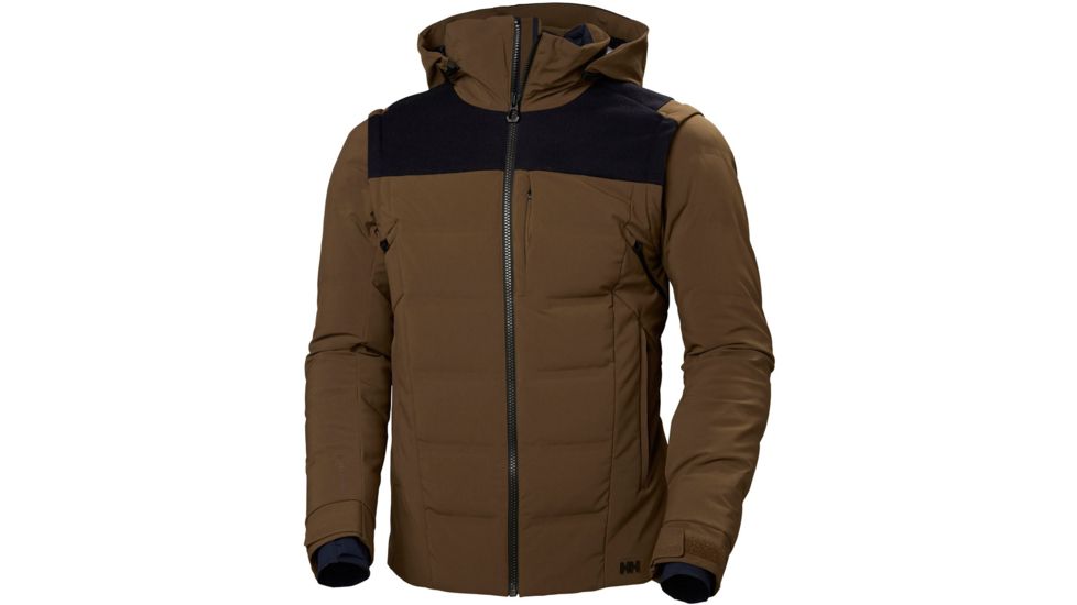 Helly Hansen Kitzbuhel Puffy Jacket - Mens, Bark Brown, Small, 65656-763-S