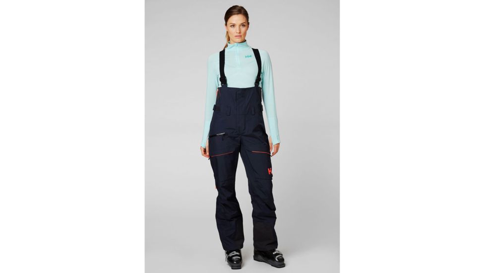 Helly Hansen Kvitegga Bib Shell Pant - Womens, Navy, Large, 65582-597-L