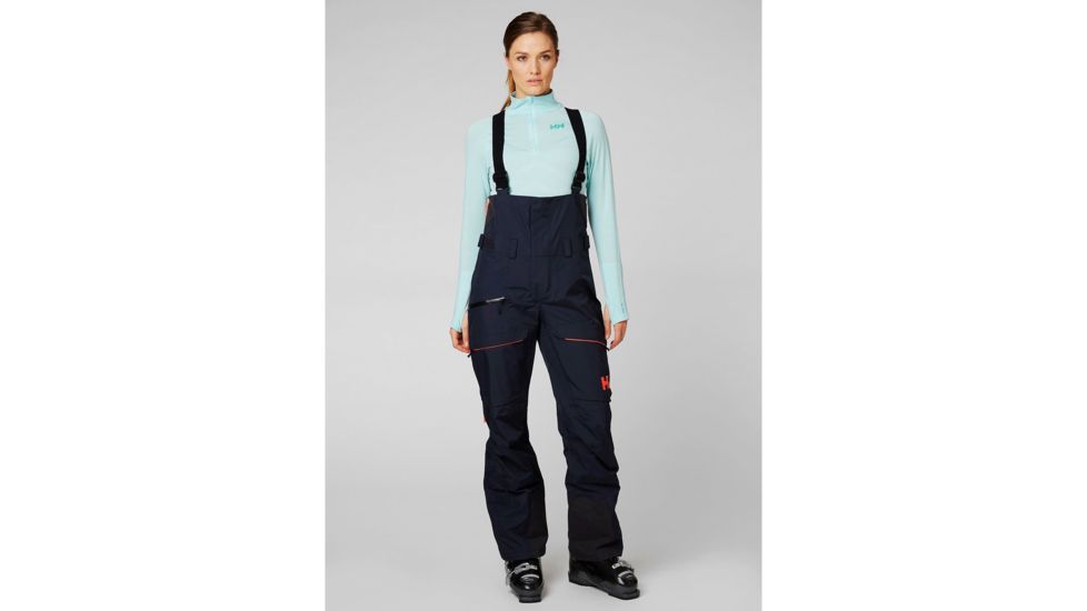 Helly Hansen Kvitegga Bib Shell Pant - Womens, Navy, Large, 65582-597-L